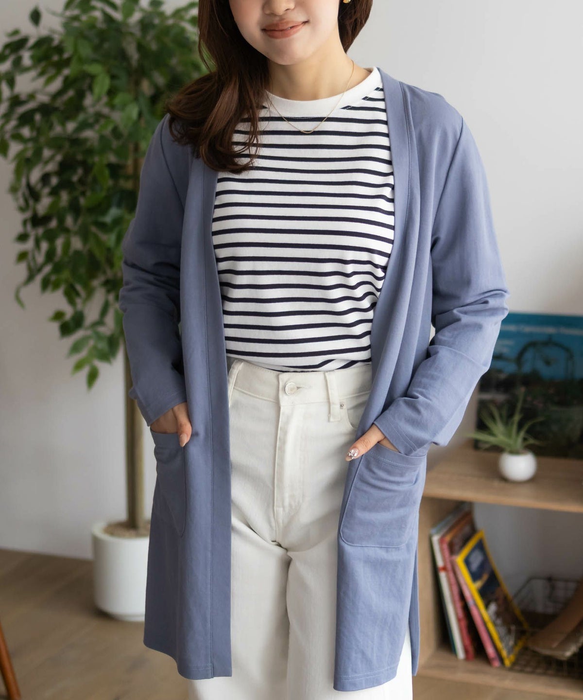 NAVY SARARI UVトッパーカーディガン レディース