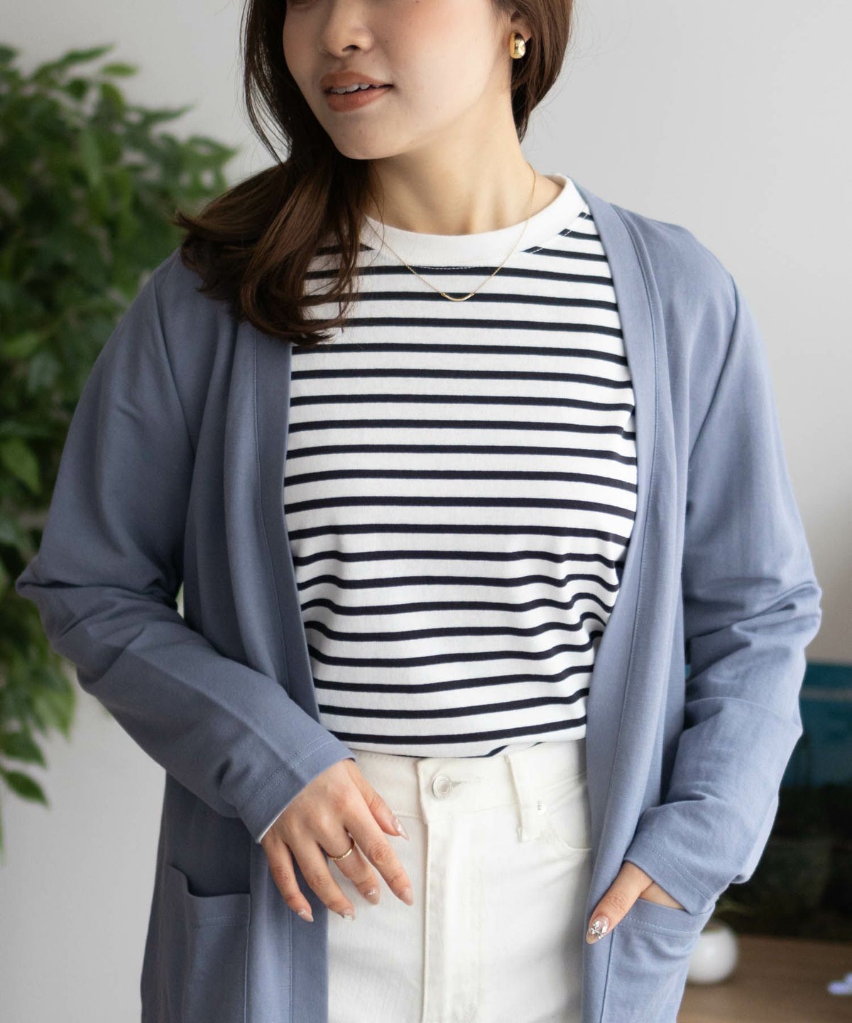 NAVY SARARI UVトッパーカーディガン レディース