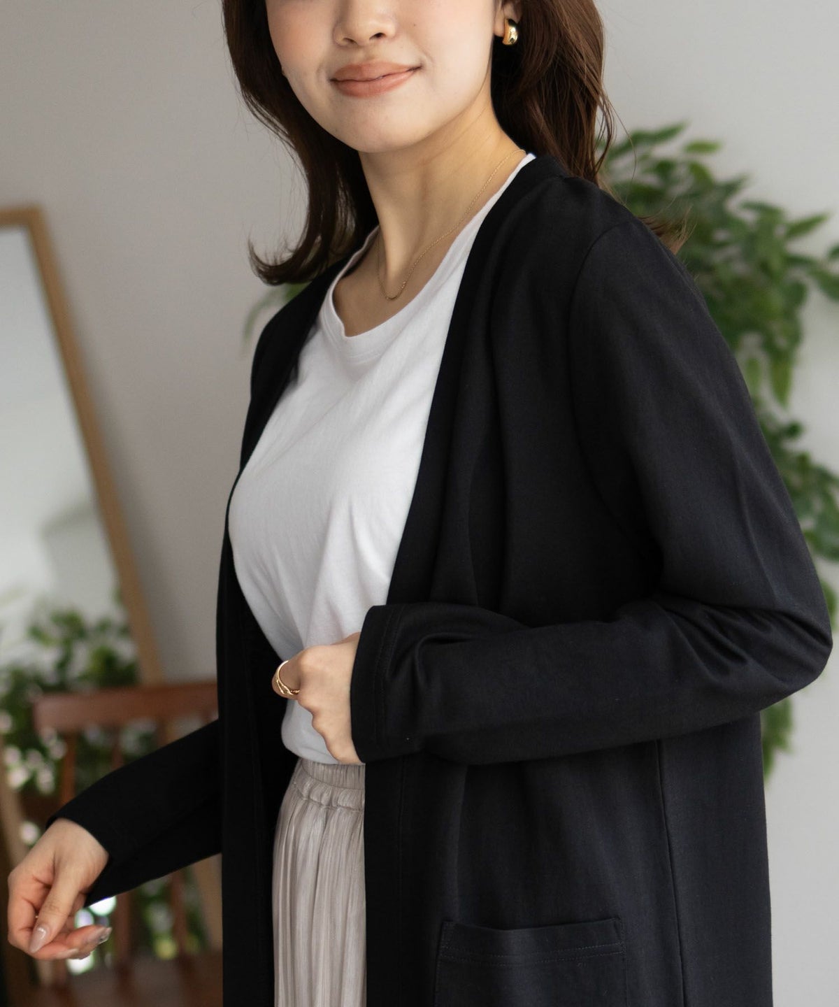 NAVY SARARI UVトッパーカーディガン レディース