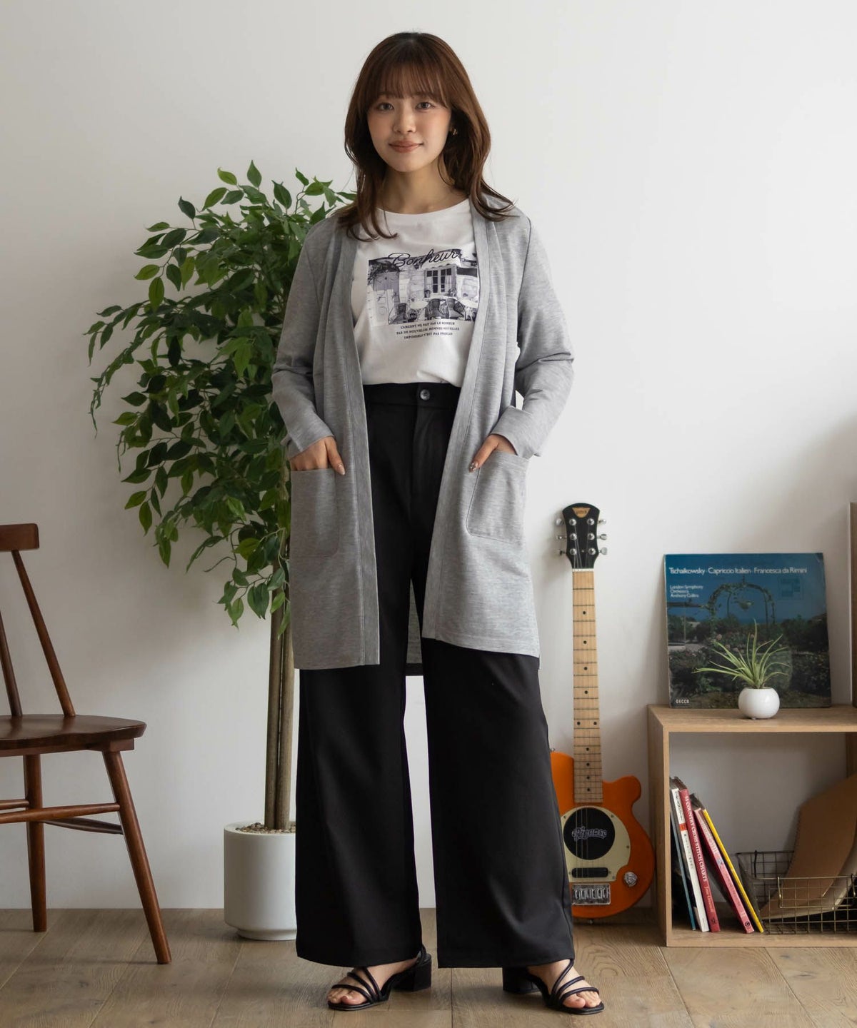 NAVY SARARI UVトッパーカーディガン レディース