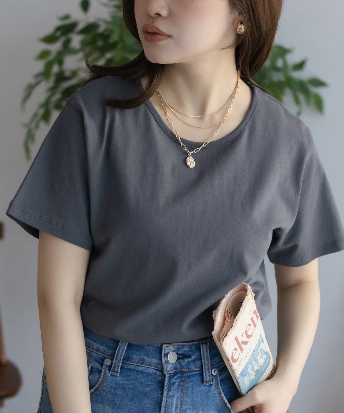 NAVY ベーシッククルーTシャツ レディース ネコポス 対応商品