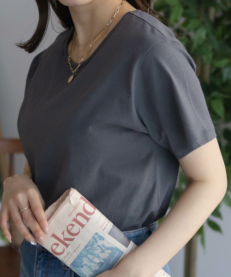 NAVY  ベーシッククルーTシャツ レディース メール便 対応商品商品画像-11