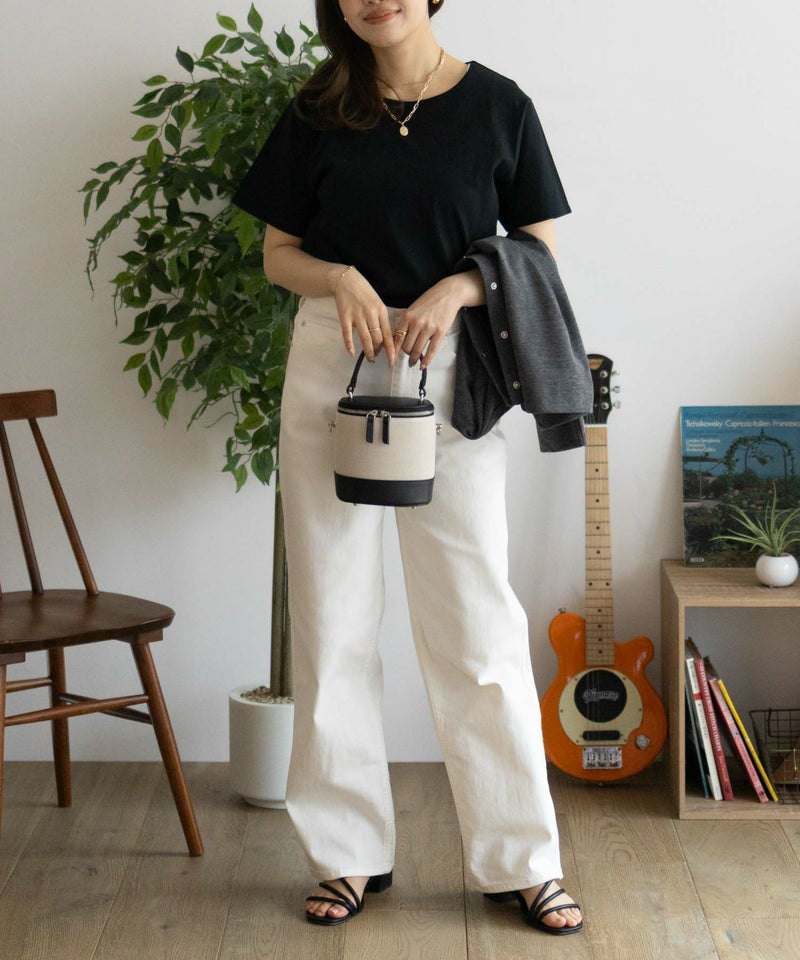 NAVY ベーシッククルーTシャツ レディース メール便 対応商品商品画像-16