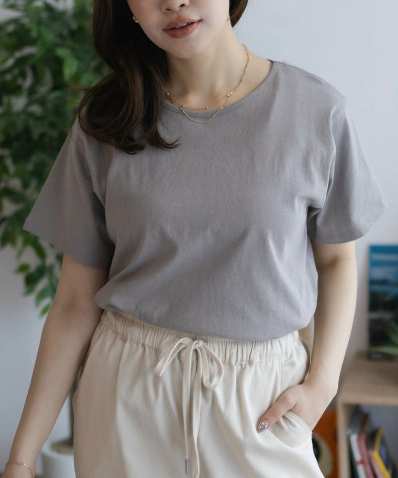 NAVY ベーシッククルーTシャツ レディース メール便 対応商品商品画像-20