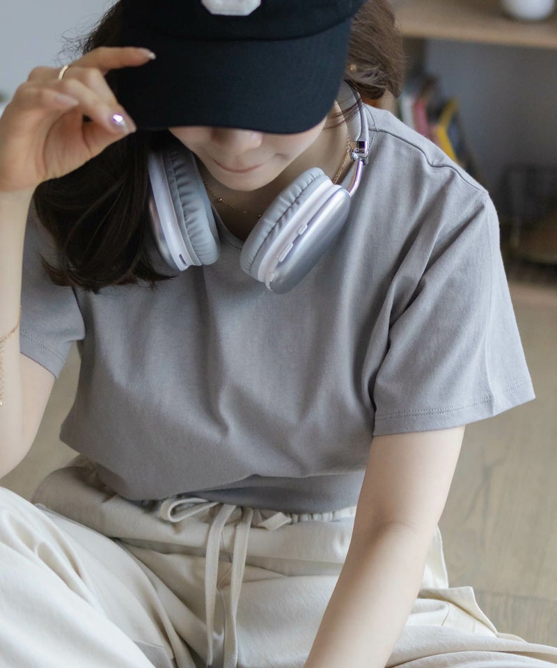 NAVY  ベーシッククルーTシャツ レディース メール便 対応商品商品画像-21