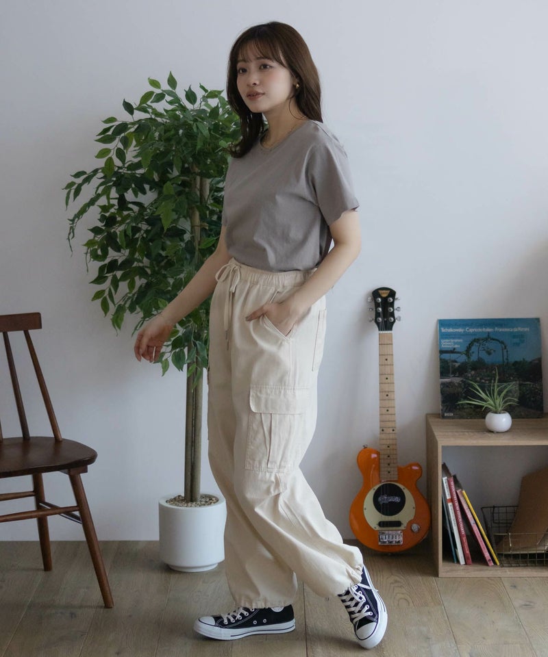 NAVY ベーシッククルーTシャツ レディース メール便 対応商品商品画像-38