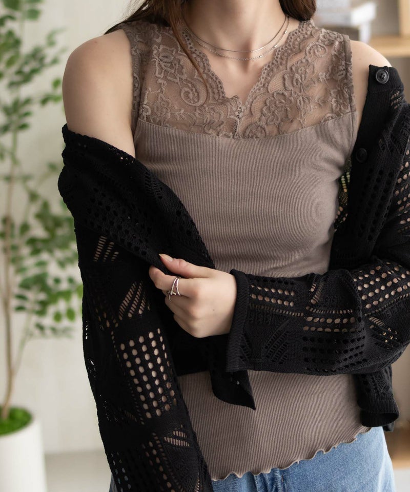 NAVY レース切替タンクトップ レディース メール便 対応商品商品画像-20