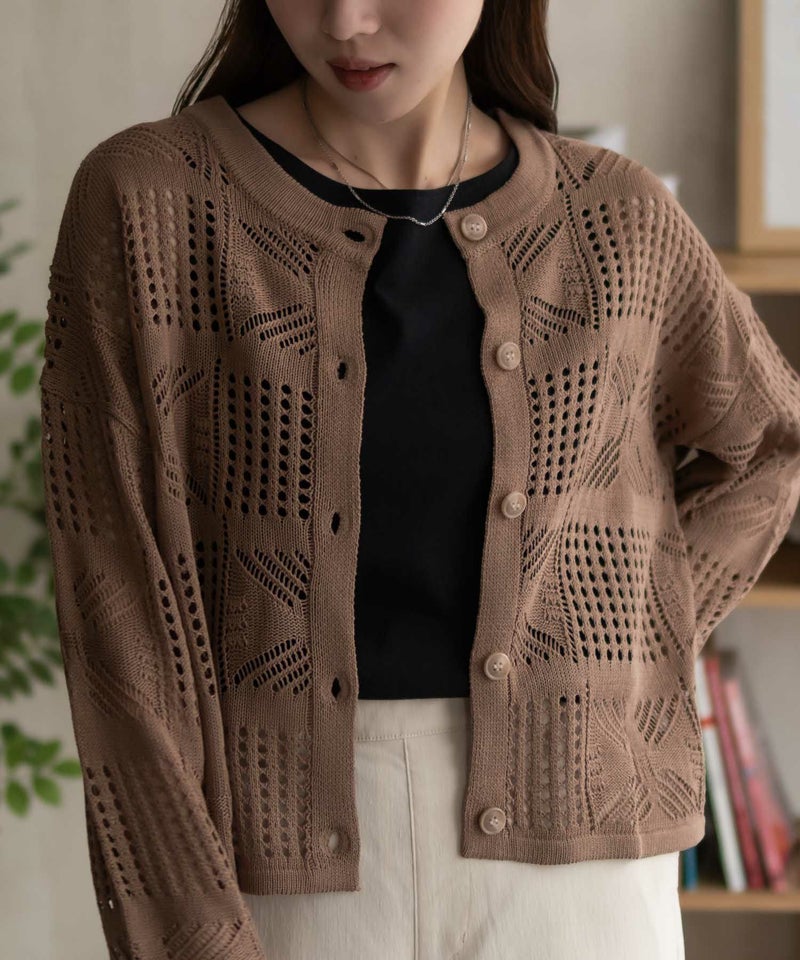 Howdy Marie クロシェ編みカーディガン レディース商品画像-3