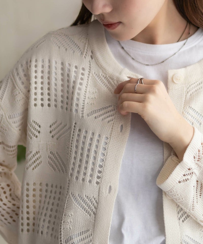 Howdy Marie クロシェ編みカーディガン レディース商品画像-11