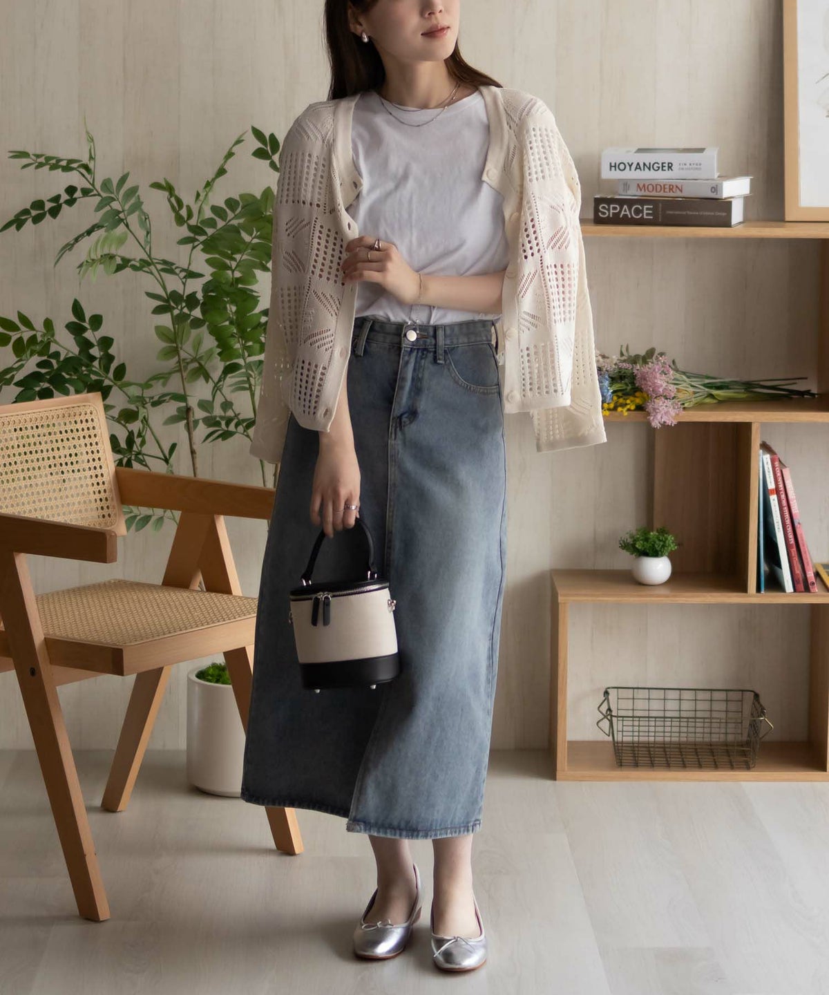 Howdy Marie クロシェ編みカーディガン レディース