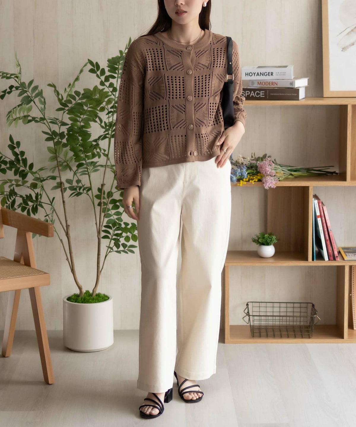 Howdy Marie クロシェ編みカーディガン レディース