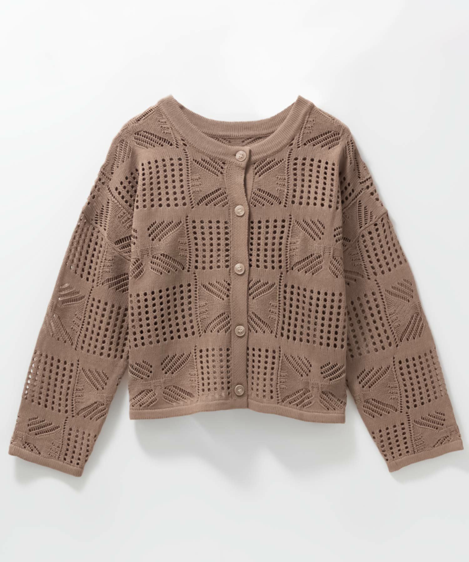【新品・未使用】クロシェ編みカーディガン　ベージュ　MACHATT クロシェレースカーディガン | MACHATT ONLINE STORE