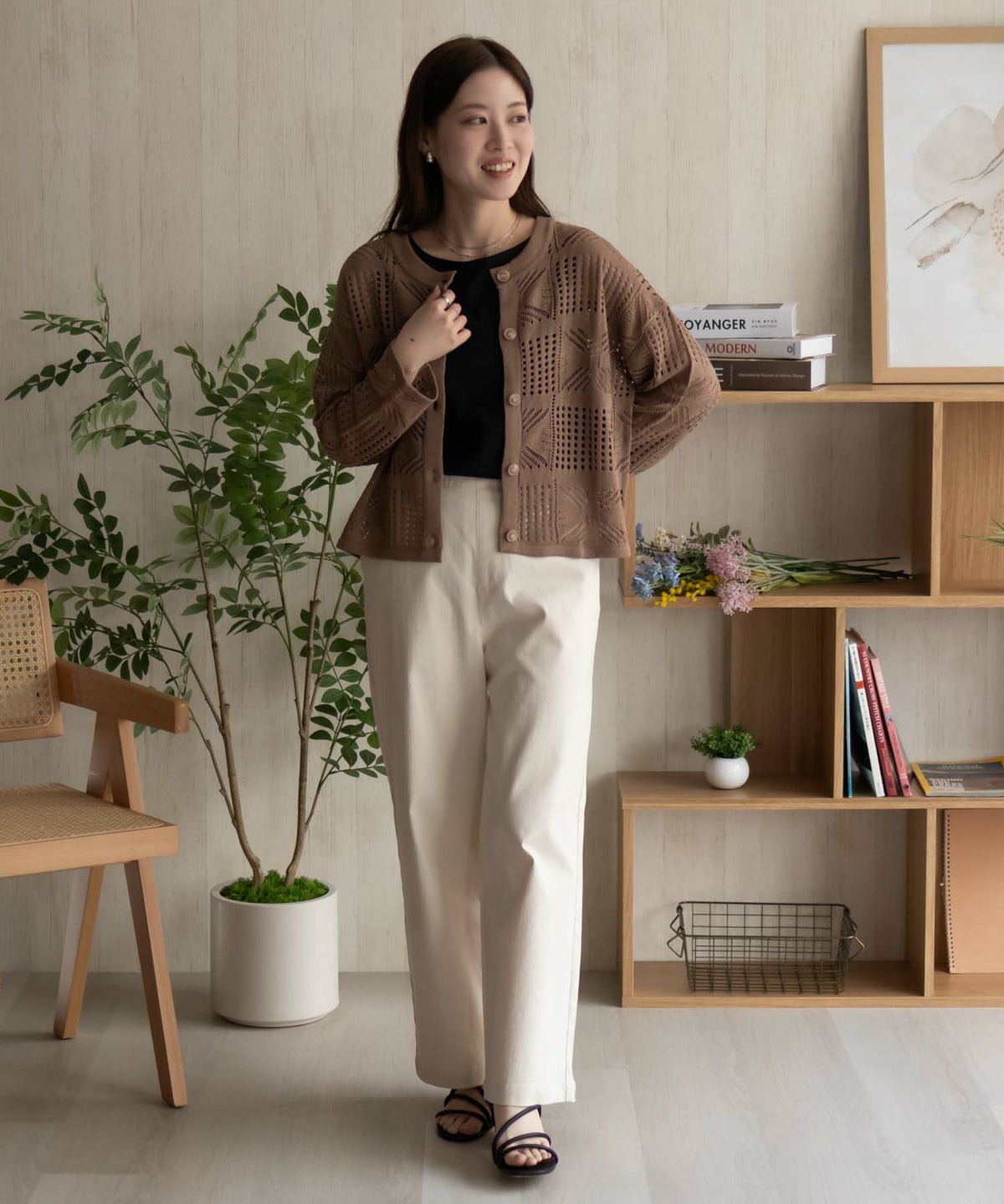 Howdy Marie クロシェ編みカーディガン レディース