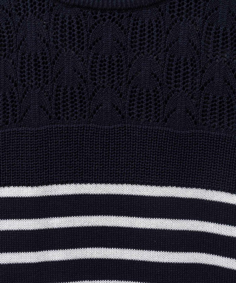 NAVY パネルボーダーニットアンサンブル レディース商品画像-27