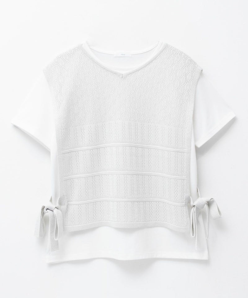 NAVY  サイドリボンニットアンサンブル レディース商品画像-20