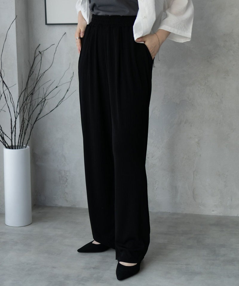 NAVY カットリブワイドパンツ レディース商品画像-1