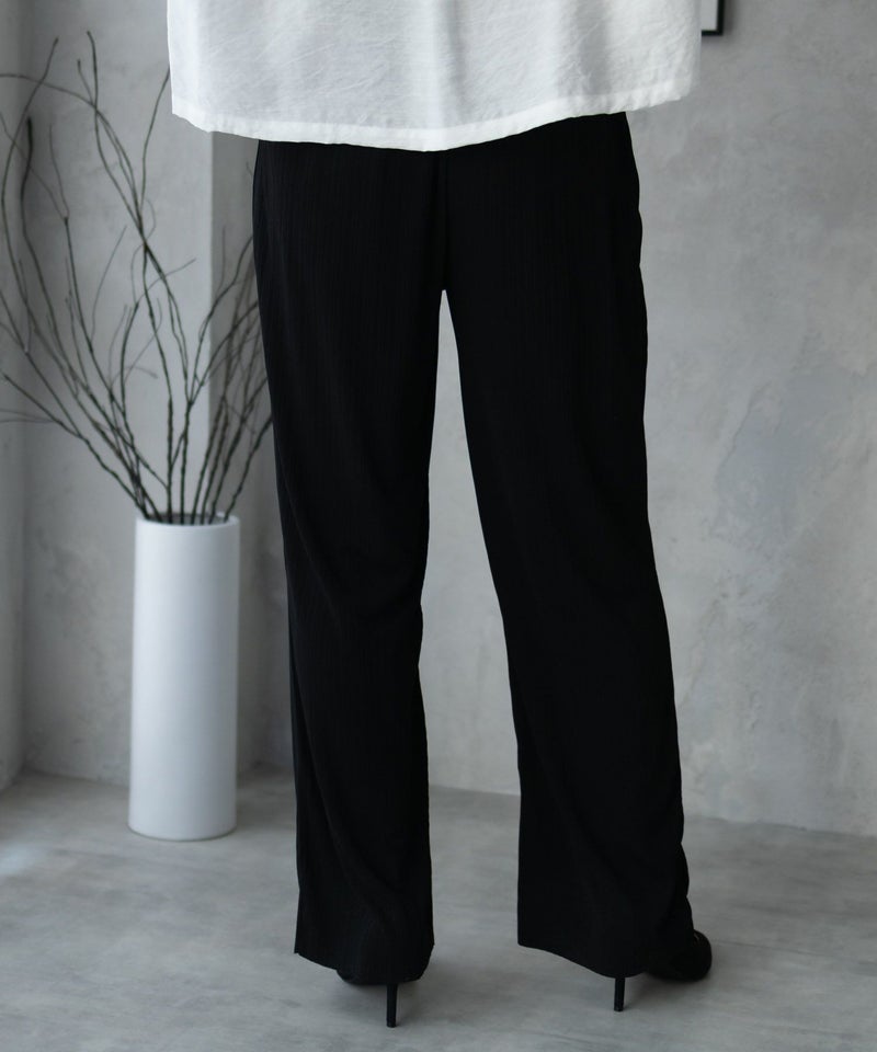 NAVY カットリブワイドパンツ レディース商品画像-7