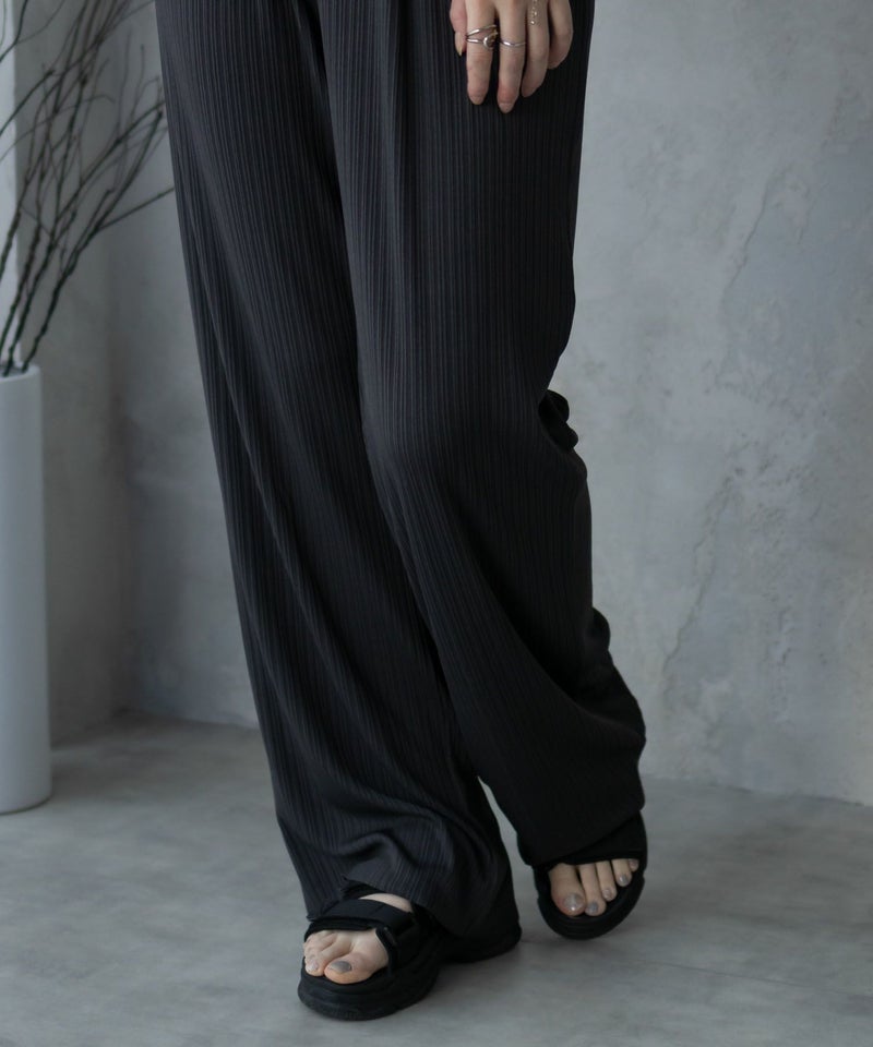 NAVY カットリブワイドパンツ レディース商品画像-10