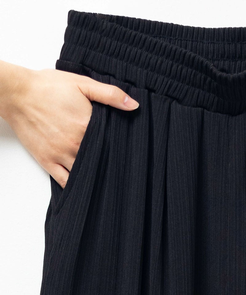 NAVY  カットリブワイドパンツ レディース商品画像-18