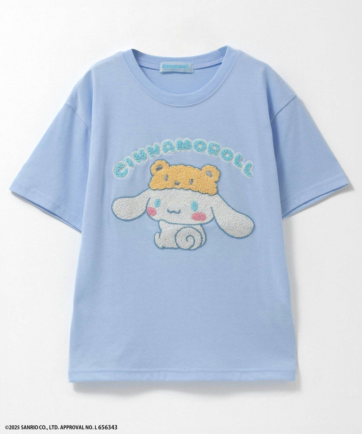 サンリオキャラクターズ シナモロール サガラ刺繍Tシャツ キッズ ネコポス 対応商品