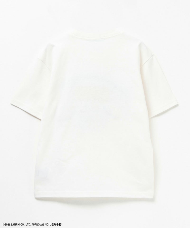 サンリオキャラクターズ シナモロール サガラ刺繍Tシャツ キッズ メール便 対応商品商品画像-4