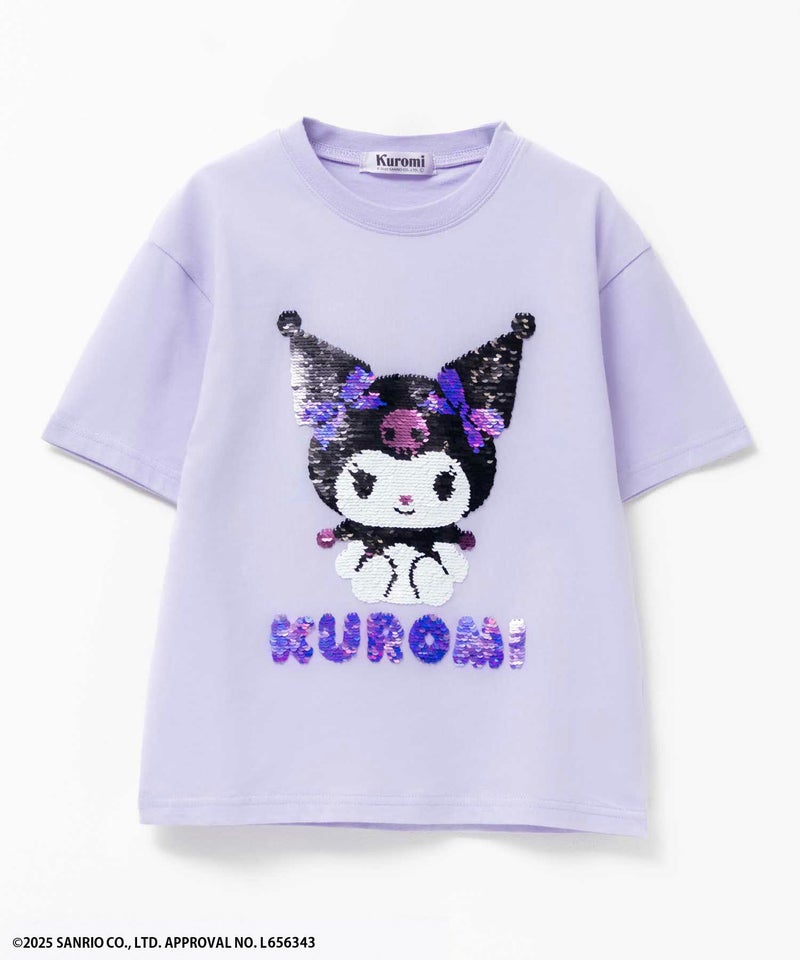 サンリオキャラクターズ クロミ スパンコールTシャツ キッズ メール便 対応商品商品画像-1
