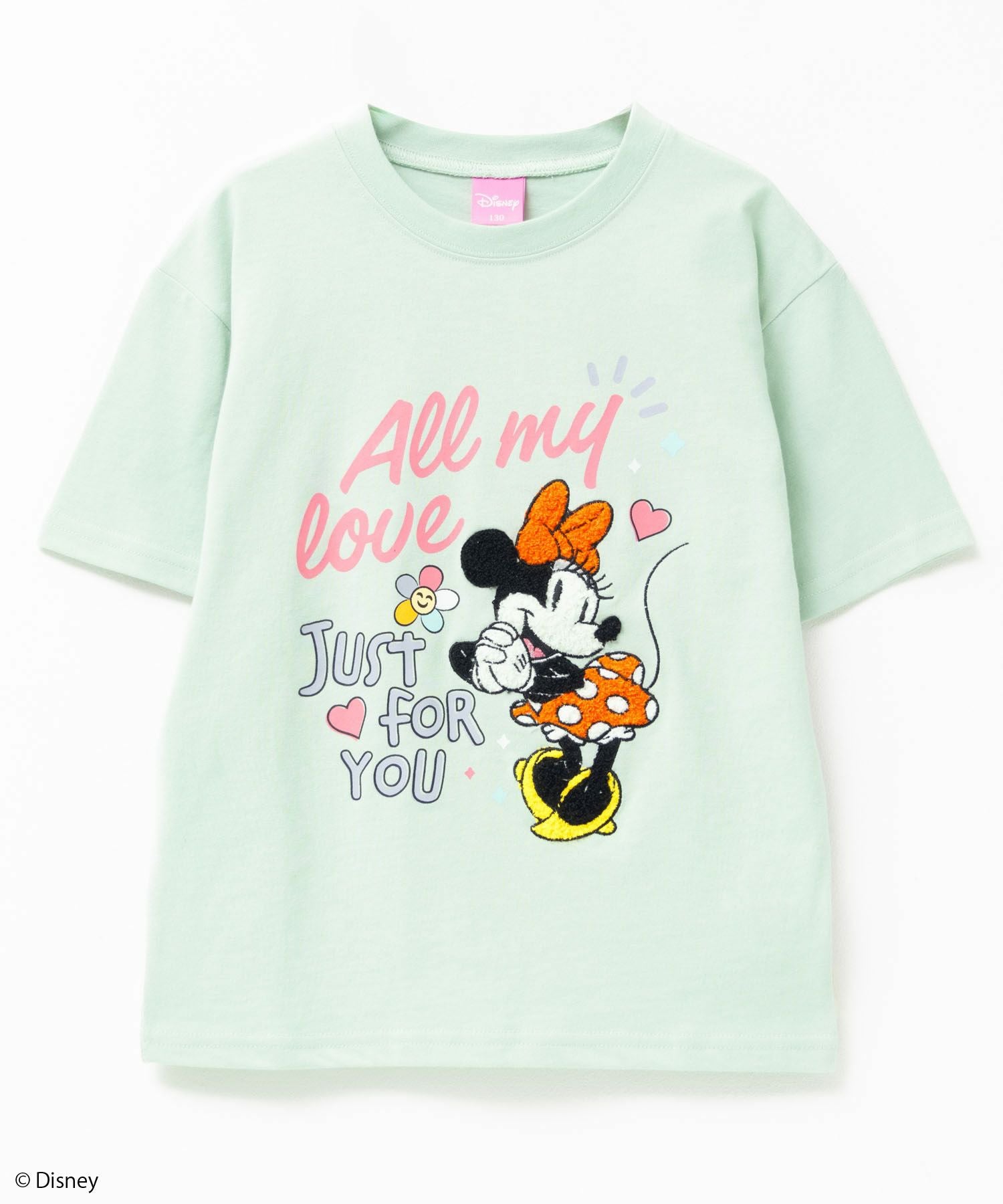 Disney ミニーマウス / サガラ刺繍Tシャツ キッズ