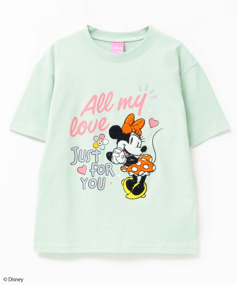 Disney ミニーマウス / サガラ刺繍Tシャツ キッズ メール便 対応商品商品画像-1