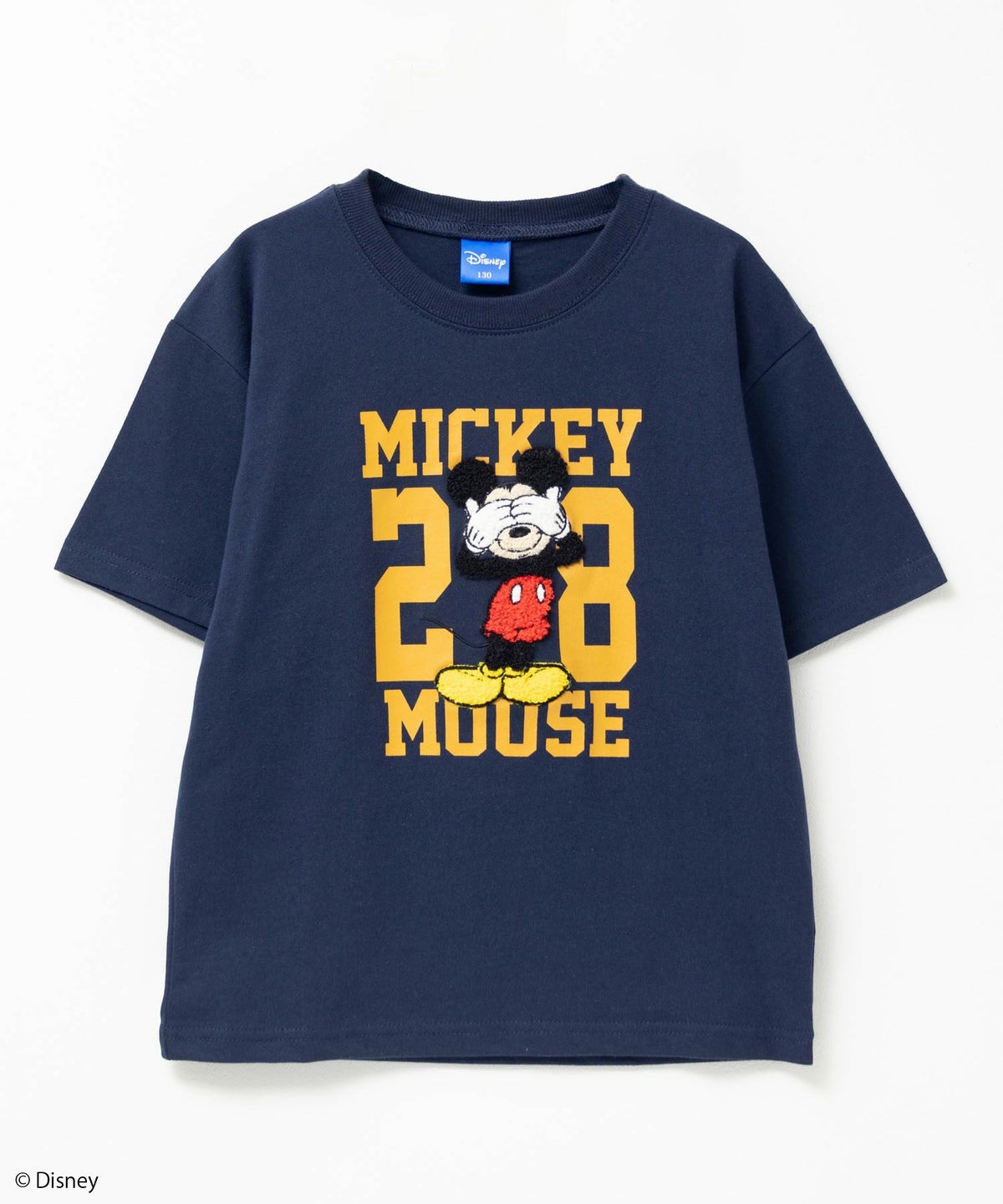 Disney ミッキーマウス / サガラ刺繍Tシャツ キッズ ネコポス 対応商品