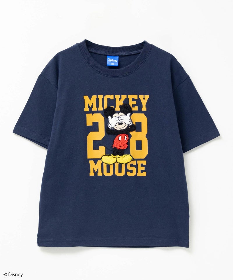 Disney ミッキーマウス / サガラ刺繍Tシャツ キッズ メール便 対応商品商品画像-1