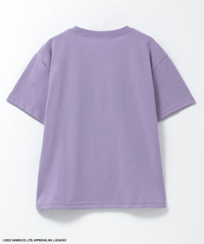 サンリオキャラクターズ クロミ サガラ刺繍Tシャツ キッズ メール便 対応商品商品画像-4