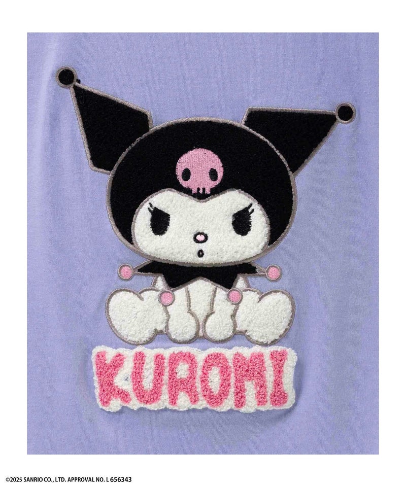 サンリオキャラクターズ クロミ サガラ刺繍Tシャツ キッズ メール便 対応商品商品画像-6
