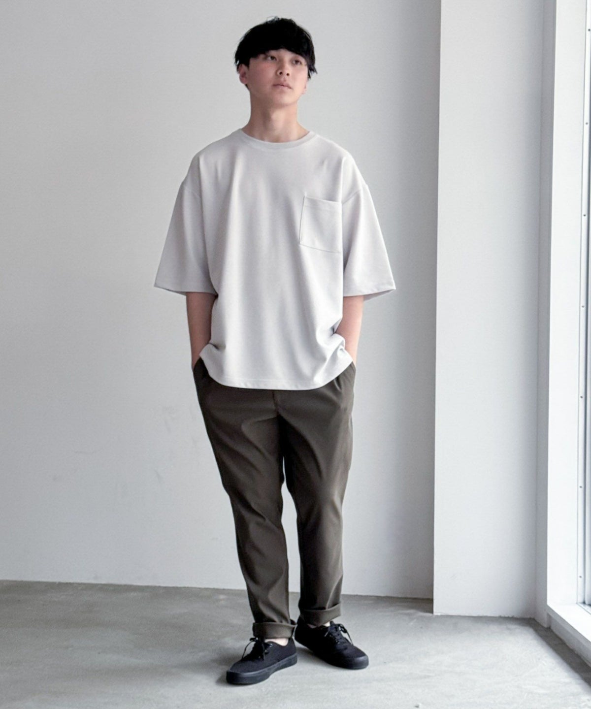 NAVY マイラク ツイルパンツ メンズ