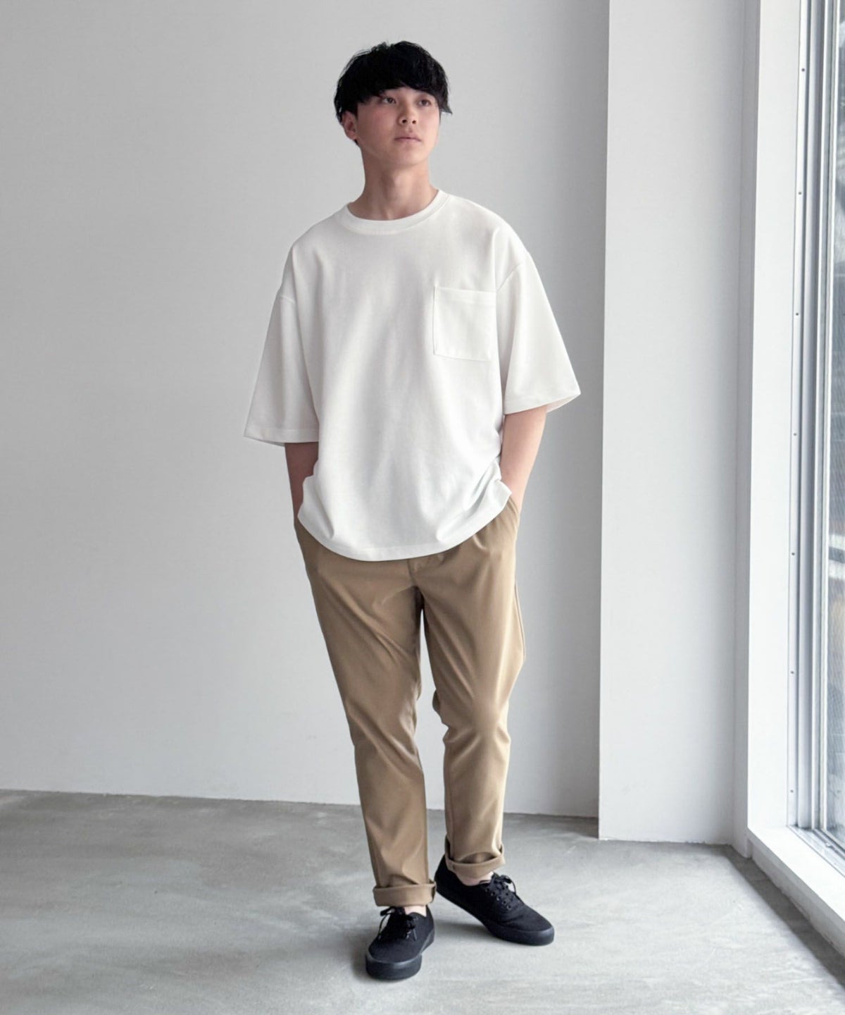 NAVY マイラク ツイルパンツ メンズ