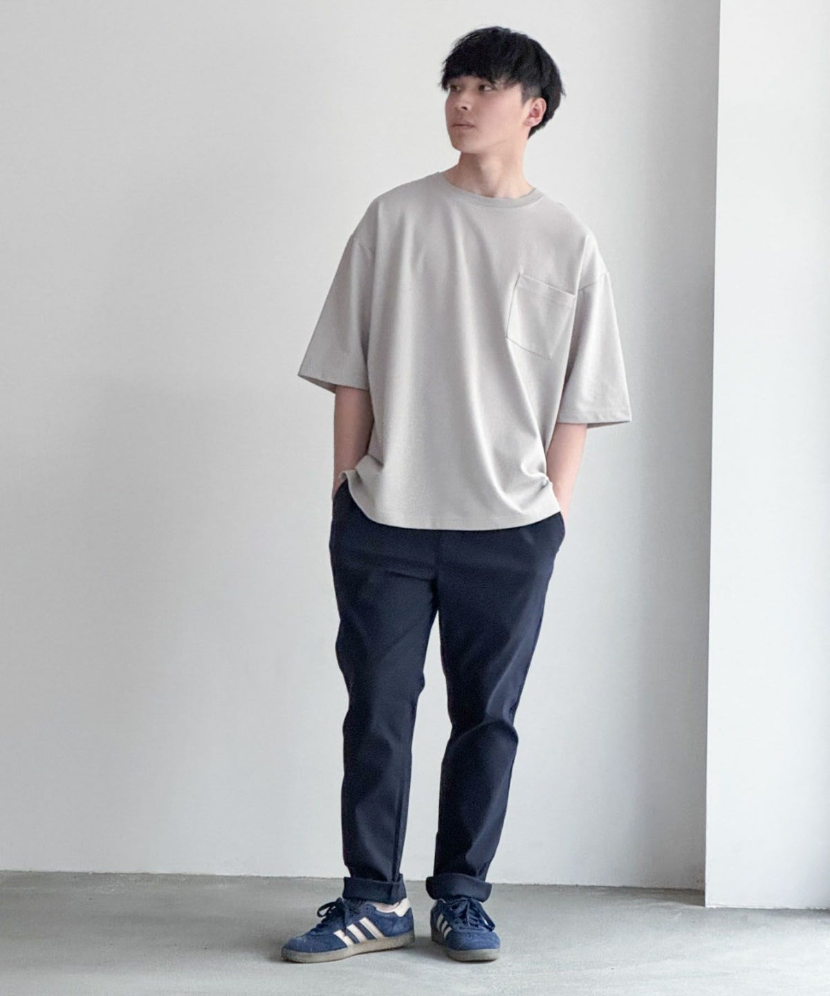 NAVY マイラク ツイルパンツ メンズ