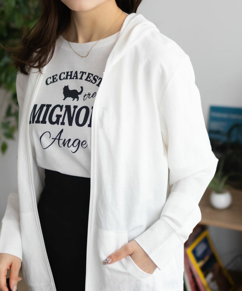 nAvy SARARI 冷感 UVカットパーカー レディース商品画像-2