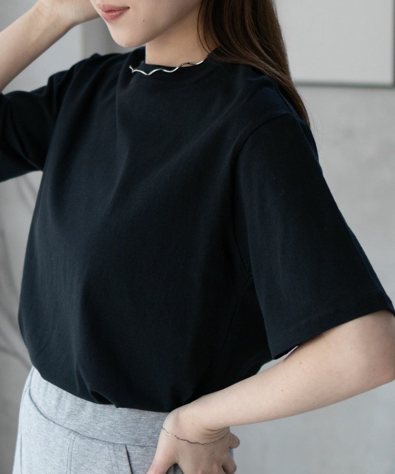 nAvy 無地クルーTシャツ レディース商品画像-4