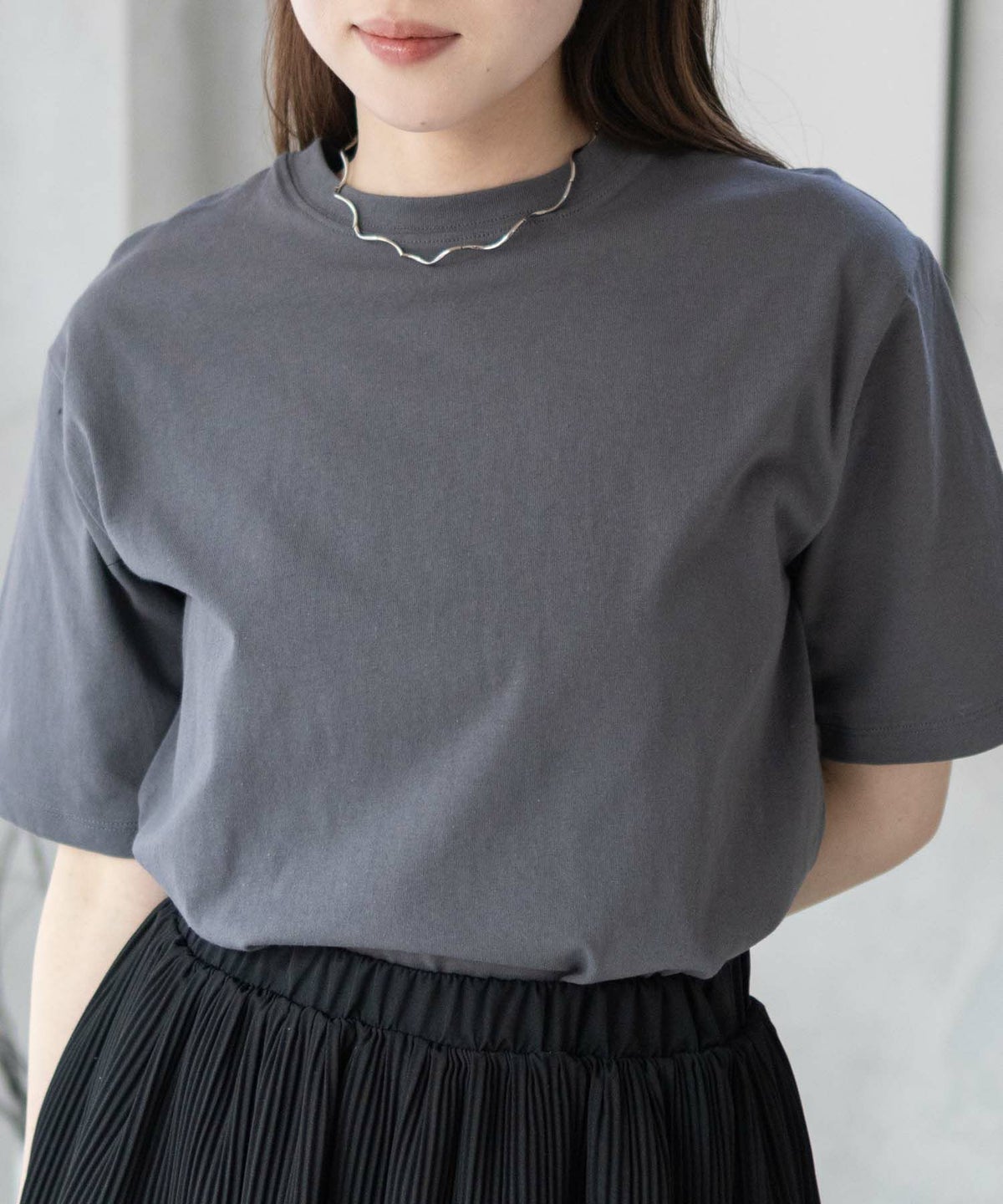 nAvy 無地クルーTシャツ レディース