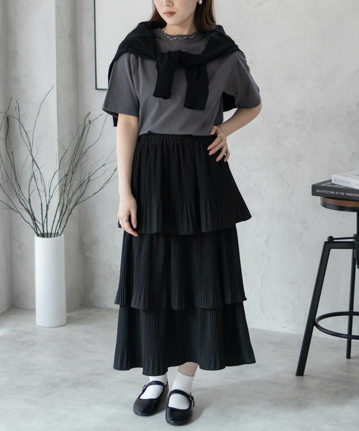 nAvy 無地クルーTシャツ レディース