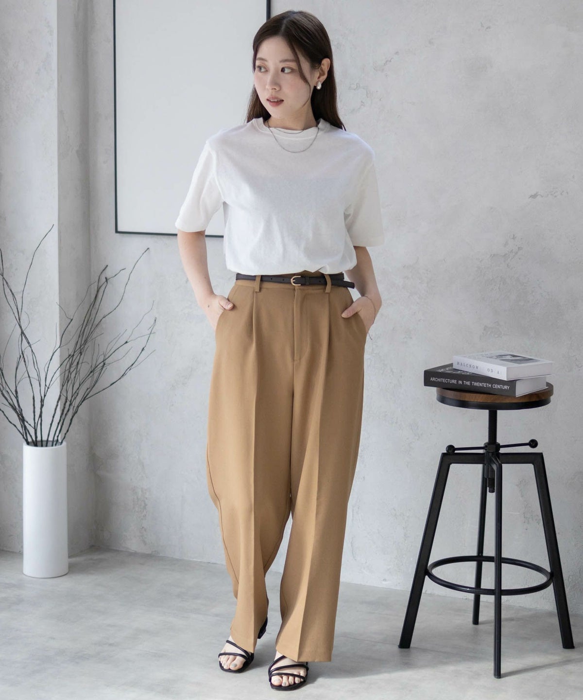 nAvy 無地クルーTシャツ レディース