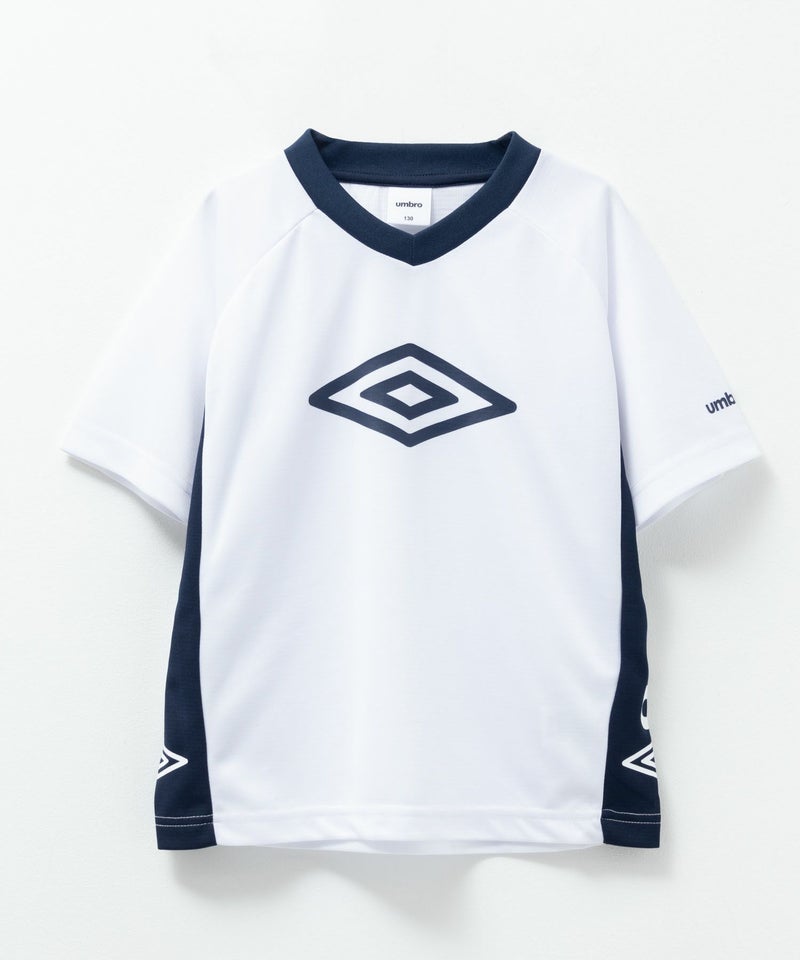umbro Vネック配色切り替えTシャツ キッズ メール便 対応商品商品画像-10