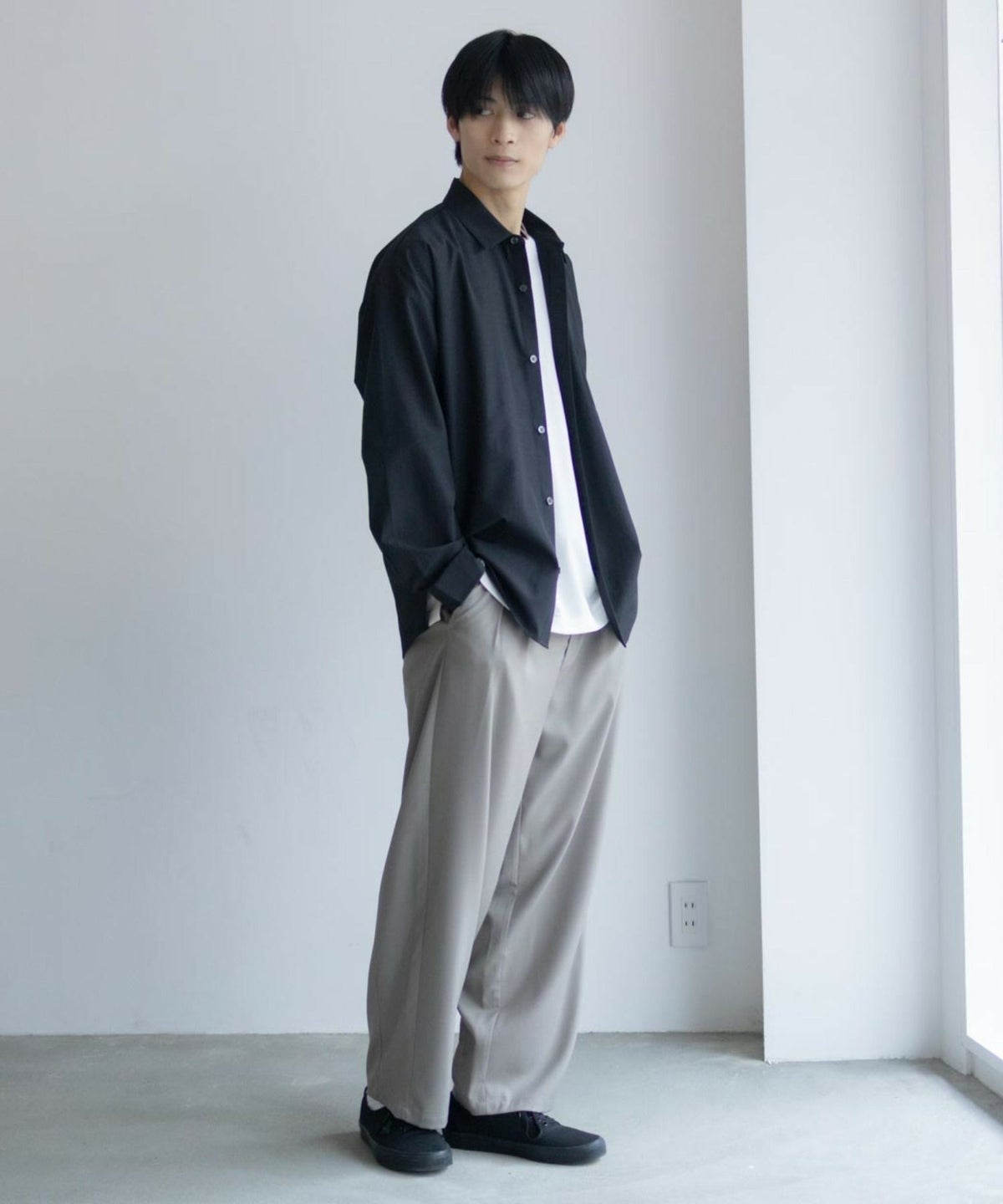 URBAN COLLECTION AIR Smoosy レギュラーカラーシャツ メンズ