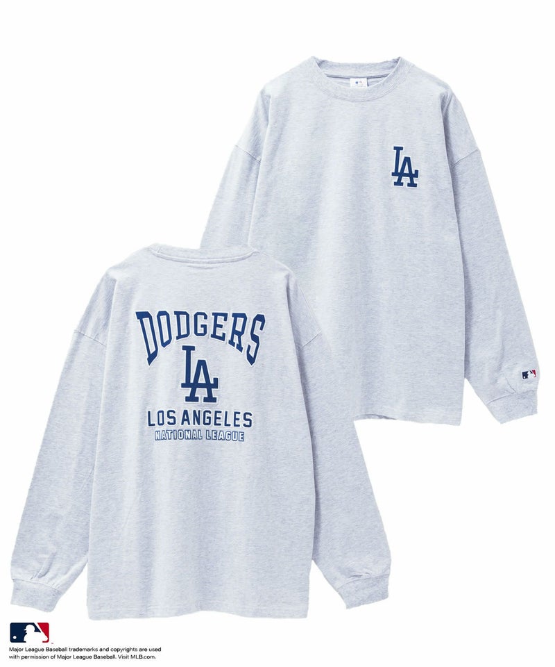 MLB ツイルワッペン長袖Tシャツ メンズ商品画像-1