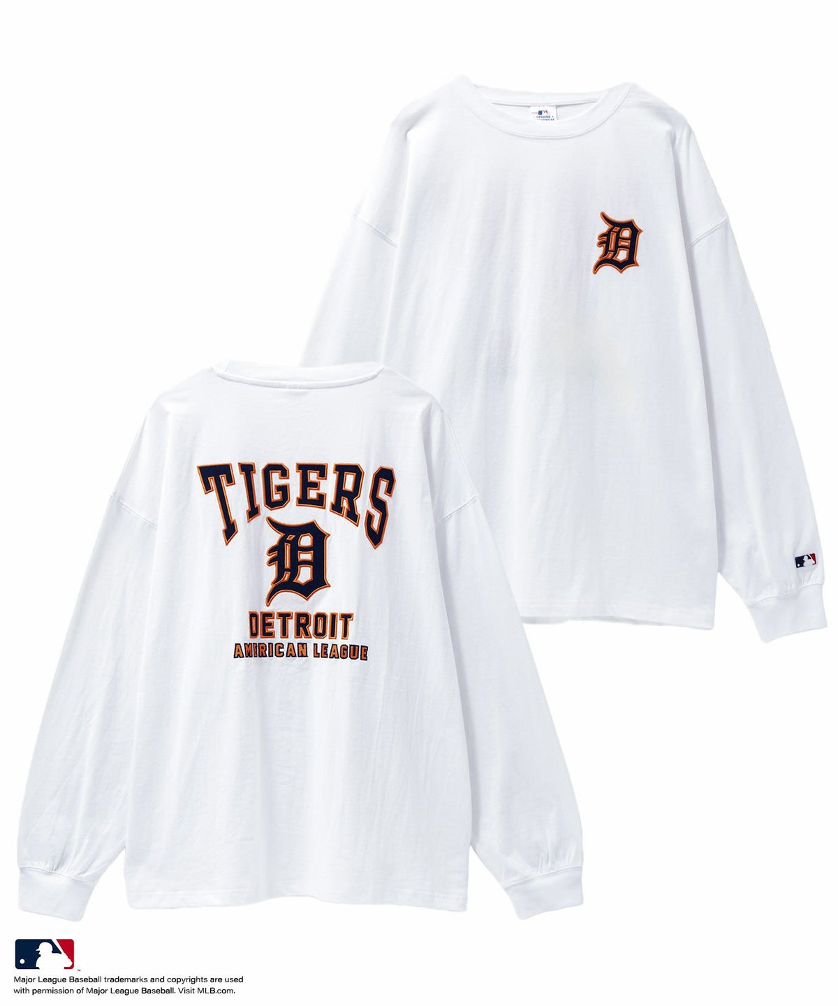 MLB ツイルワッペン長袖Tシャツ メンズ