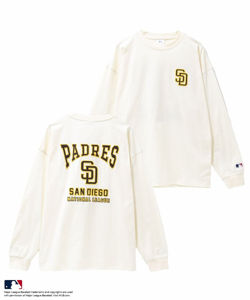 MLB  ツイルワッペン長袖Tシャツ メンズ商品画像-3