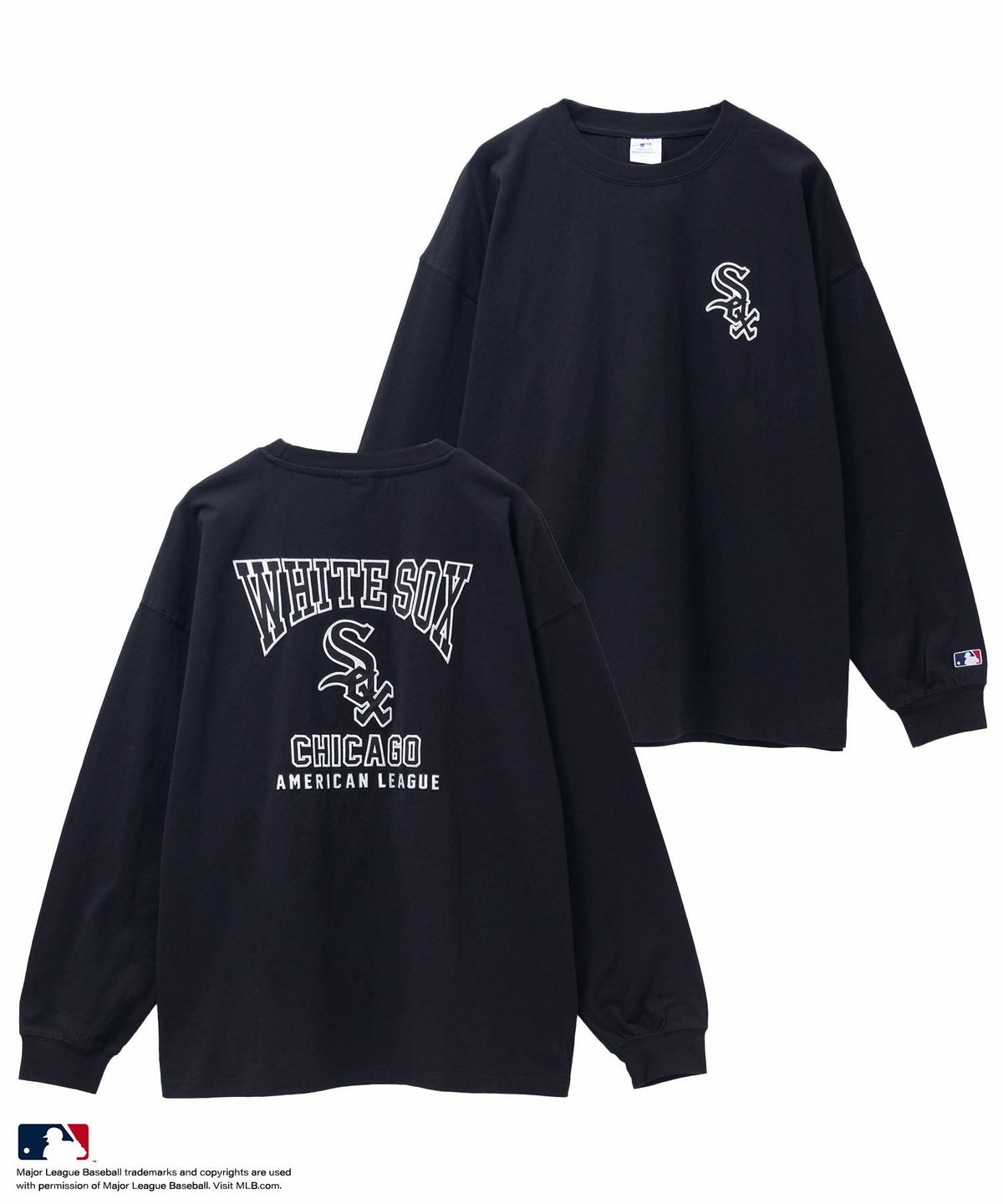 MLB ツイルワッペン長袖Tシャツ メンズ