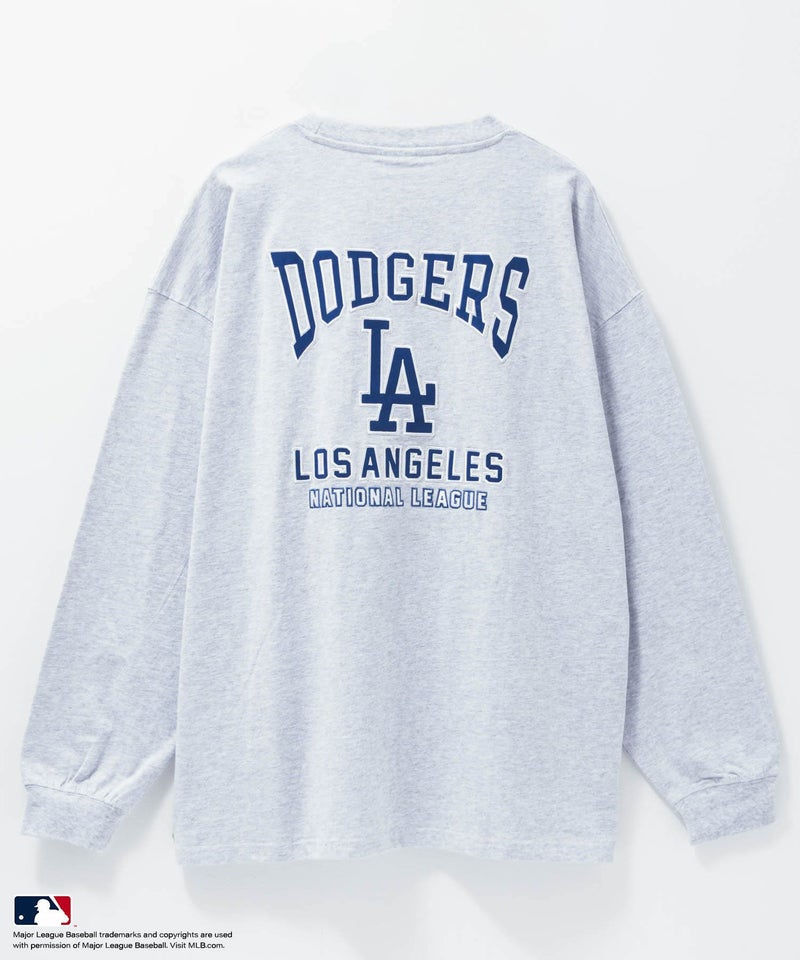 MLB  ツイルワッペン長袖Tシャツ メンズ商品画像-7