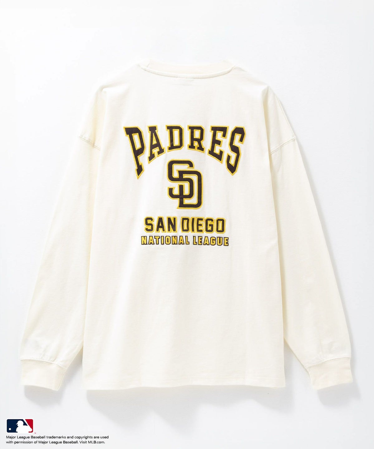 MLB ツイルワッペン長袖Tシャツ メンズ