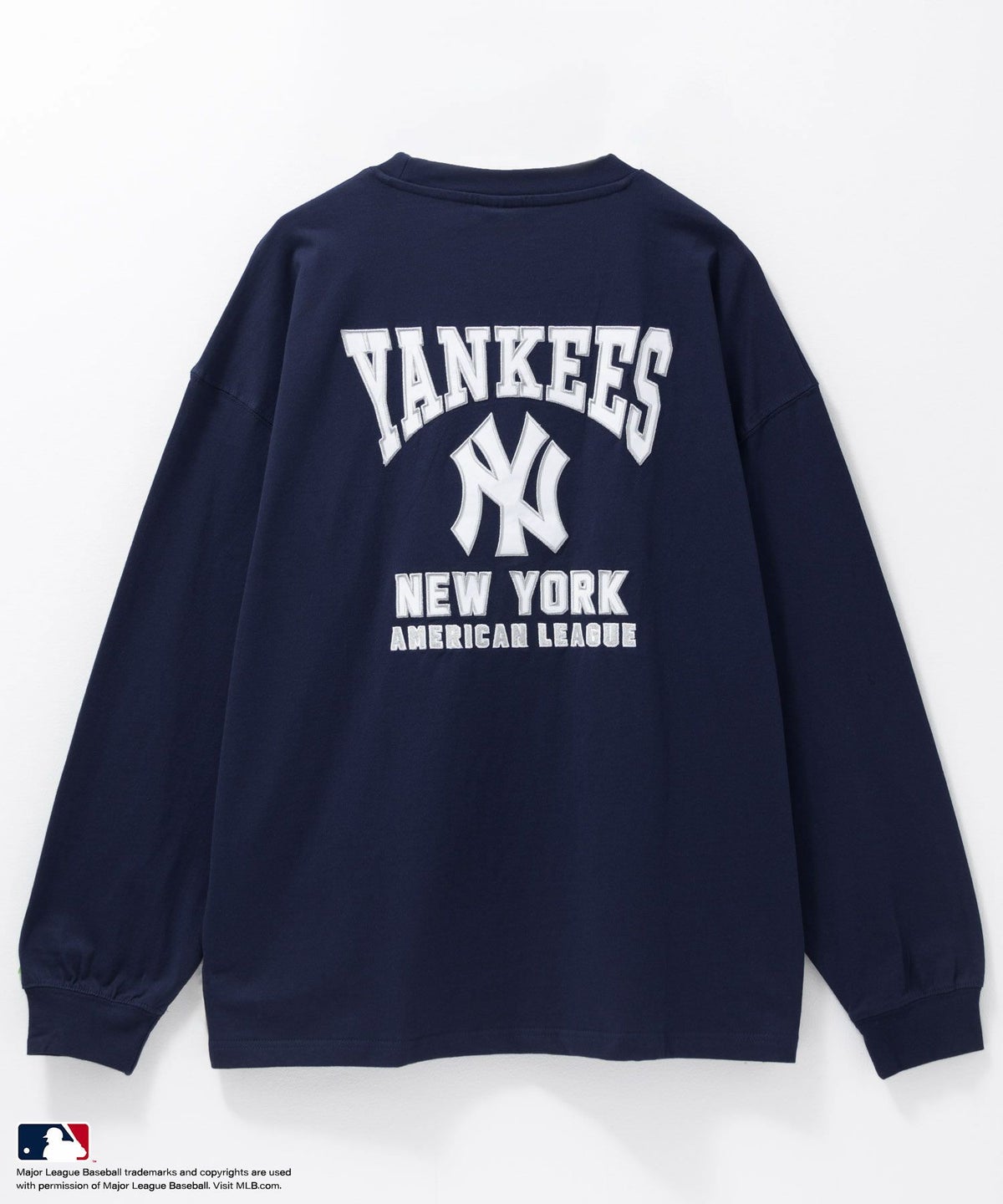 MLB ツイルワッペン長袖Tシャツ メンズ