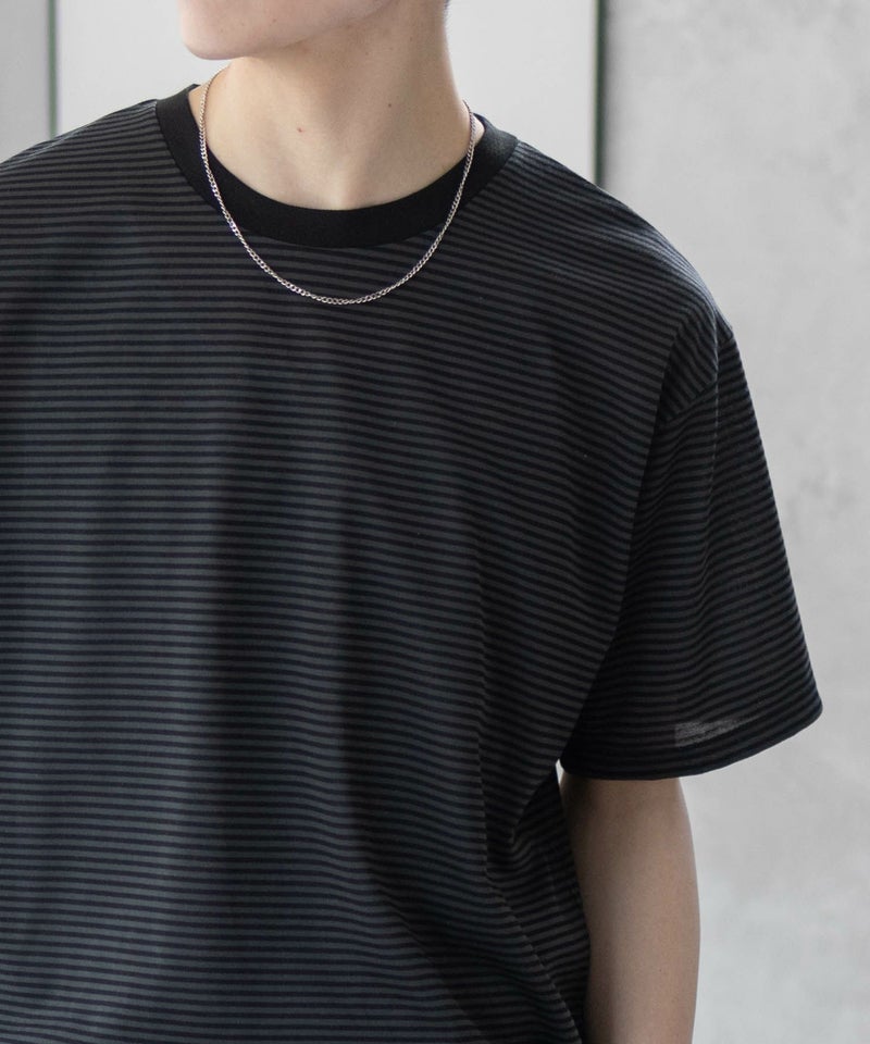 NAVY ボーダークルーTシャツ メンズ商品画像-9